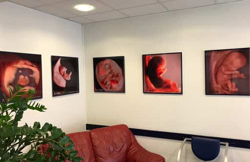 Wartezimmer der Praxis